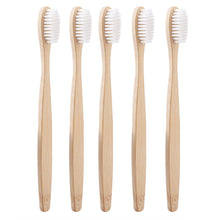 Cargar imagen en el visor de la galería, Paquete de 50 cepillos (individuales) de dientes Eco-Friendly hechos de bambú.