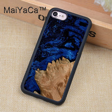 Cargar imagen en el visor de la galería, MaiYaCa Wood Resin Marble Printed Soft Rubber Phone Cases For iphone XR XS MAX 11 Pro MAX X 6 6S 7 8 Plus 5 5S Back Cover Shell
