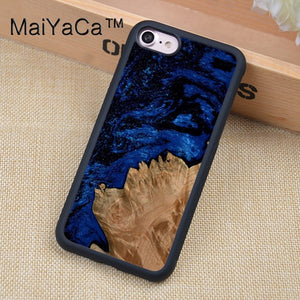 MaiYaCa Wood Resin Marble Printed Soft Rubber Phone Cases For iphone XR XS MAX 11 Pro MAX X 6 6S 7 8 Plus 5 5S Back Cover Shell